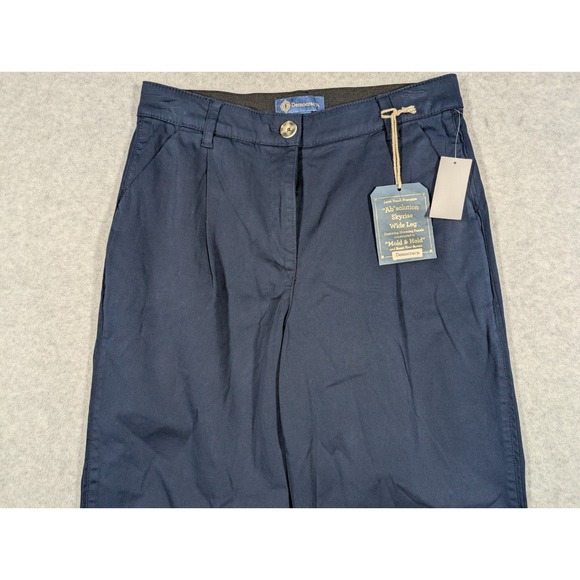Democracy Women Pants Size 12 NWT 31" Ab Solution Skyrise Wide Leg Baggy 30" Ins - Picture 2 of 12